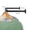 2pcs Wall Mounted Clothes Rack Pipe Coat Hanger Garment Racks Cloth Storage
